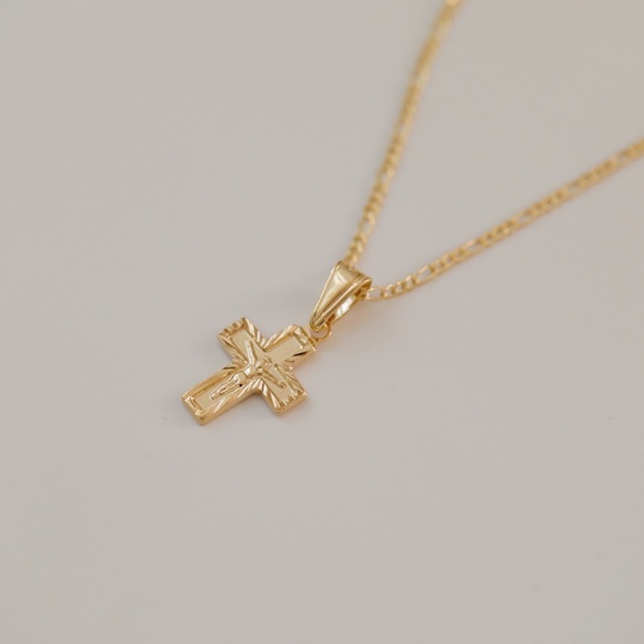 Crucifix Necklace | 18k Gold Filled - Picture 6 of 10